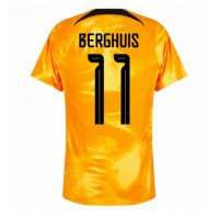 Netherlands Steven Berghuis #11 Replica Home Shirt World Cup 2022 Short Sleeve